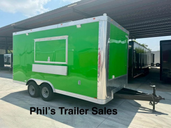 New 2024 8.5X16 Concession TRAILER WITH VENT-A-HOOD VENDING TRAILER
