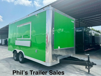 New 2024 8.5X16 Concession TRAILER WITH VENT-A-HOOD VENDING TRAILER