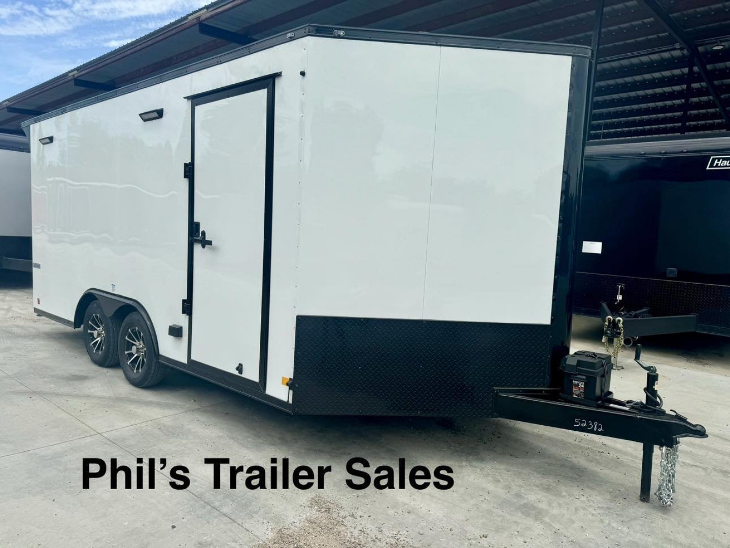 New Continental Cargo NEW 85X16 V-NOSE ELECTRICAL PACKAGE ENCLOSED MOTORCYCLE TRAILER TRAILER CARGO TRAILERS Motorcycle Trailer
