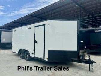 New Continental Cargo NEW 85X16 V-NOSE ELECTRICAL PACKAGE ENCLOSED MOTORCYCLE TRAILER TRAILER CARGO TRAILERS Motorcycle Trailer