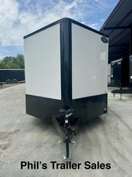 New Continental Cargo NEW 85X16 V-NOSE ELECTRICAL PACKAGE ENCLOSED MOTORCYCLE TRAILER TRAILER CARGO TRAILERS Motorcycle Trailer