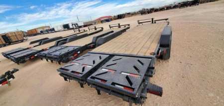 New IRON BULL NEW 18' EQUIPMENT TRAILER OPEN TRAILER UTILITY TRAILERS MEGA RAMP Equipment Trailer ONLY 1 AVAILABLE AT THIS PRICE!