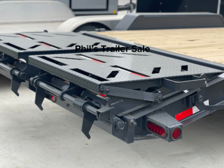 New IRON BULL NEW 18' EQUIPMENT TRAILER OPEN TRAILER UTILITY TRAILERS MEGA RAMP Equipment Trailer ONLY 1 AVAILABLE AT THIS PRICE!