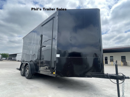 New Continental Cargo NEW 7X14 V-NOSE MOTORCYCLE TRAILER ENCLOSED TRAILER CARGO TRAILERS Motorcycle Trailer