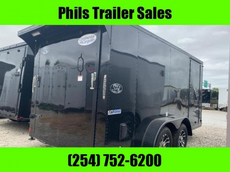 New Continental Cargo NEW 7X14 V-NOSE MOTORCYCLE TRAILER ENCLOSED TRAILER CARGO TRAILERS Motorcycle Trailer