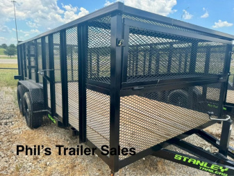 New 2024 Stanley Trailers 83X16 LANDSCAPE TRAILER Utility Trailer 6K AXLES LOCKABLE BLOWER BOX