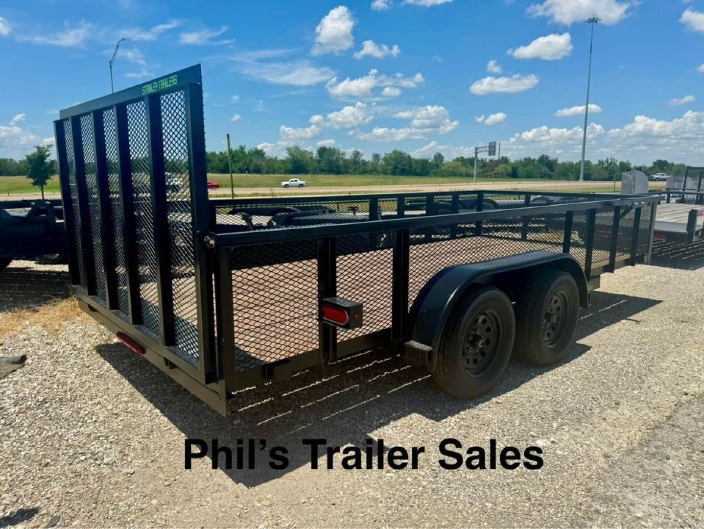New Stanley Trailers 83X16 EXPANDED METAL SIDES Utility Trailer REAR GATE