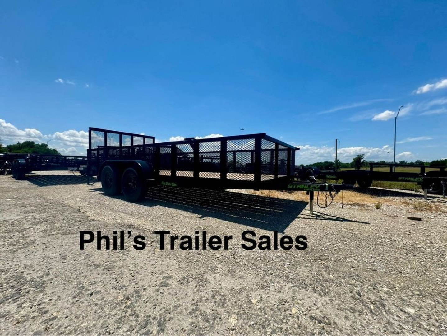 New Stanley Trailers 83X16 EXPANDED METAL SIDES Utility Trailer REAR GATE