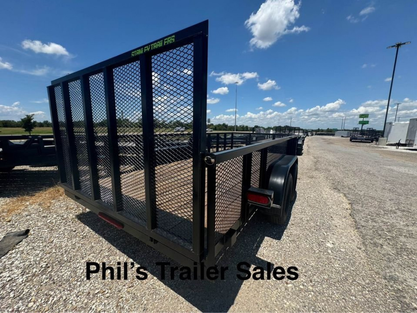 New Stanley Trailers 83X16 EXPANDED METAL SIDES Utility Trailer REAR GATE