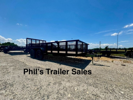 New Stanley Trailers 83X16 EXPANDED METAL SIDES Utility Trailer REAR GATE
