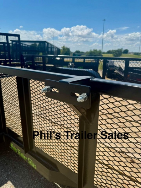 New Stanley Trailers 83X16 EXPANDED METAL SIDES Utility Trailer REAR GATE