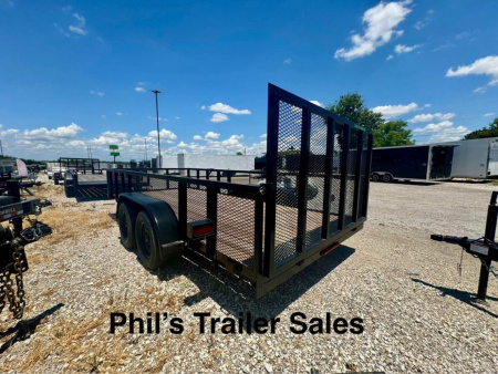 New Stanley Trailers 83X16 EXPANDED METAL SIDES Utility Trailer REAR GATE
