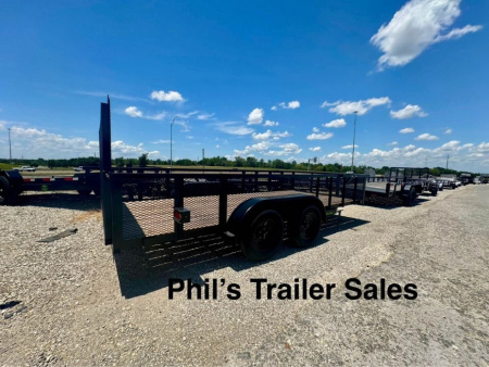 New Stanley Trailers 83X16 EXPANDED METAL SIDES Utility Trailer REAR GATE