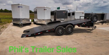 New 2024 83X20 Equipment Trailer W/ WINCH POWER TILT 14K TRAILER