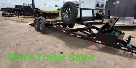 New 2024 83X24 Equipment Trailer POWER TILT TRAILER WINCH 14K TRAILER