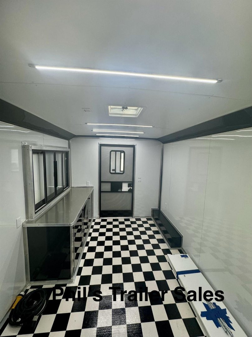 New 2025 Continental Cargo 8.5X28 VENDING TRAILER WITH BATHROOM Concession Trailer