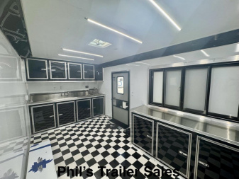 New 2025 Continental Cargo 8.5X28 VENDING TRAILER WITH BATHROOM Concession Trailer