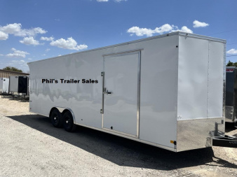 New 2025 CONTINENTAL CARGO 24 + V NOSE ENCLOSED TRAILER CAR HAULER Car / Racing Trailer RENT TO OWN ONLY $1550 DOWN!