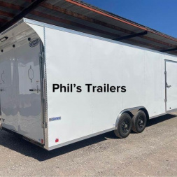 New 2025 CONTINENTAL CARGO 24 + V NOSE ENCLOSED TRAILER CAR HAULER Car / Racing Trailer RENT TO OWN ONLY $1550 DOWN!