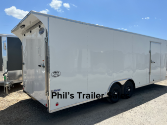 New 2025 CONTINENTAL CARGO 24 + V NOSE ENCLOSED TRAILER CAR HAULER Car / Racing Trailer RENT TO OWN ONLY $1550 DOWN!