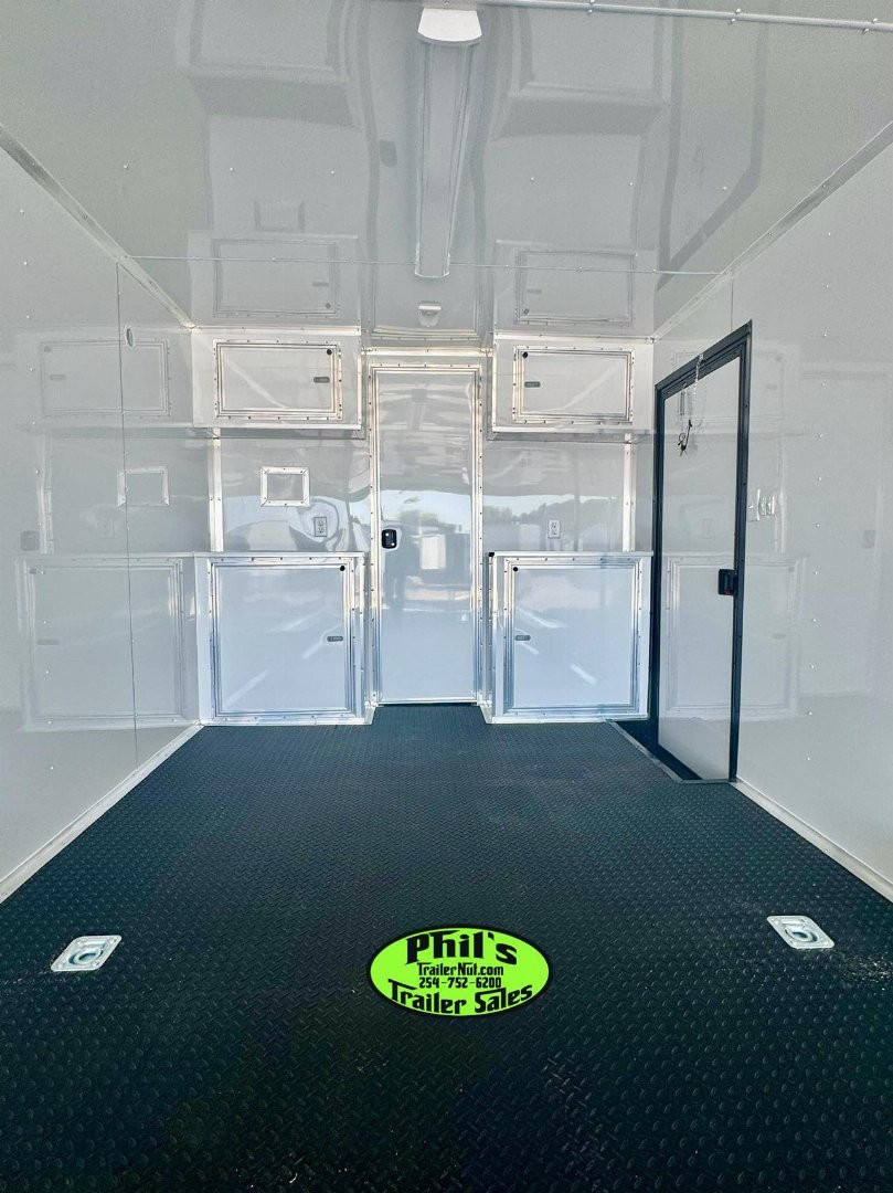 New 8.5x32 BATHROOM PACKAGE & ESCAPE DOOR Car / Racing Trailer ENCLOSED CAR HAULER