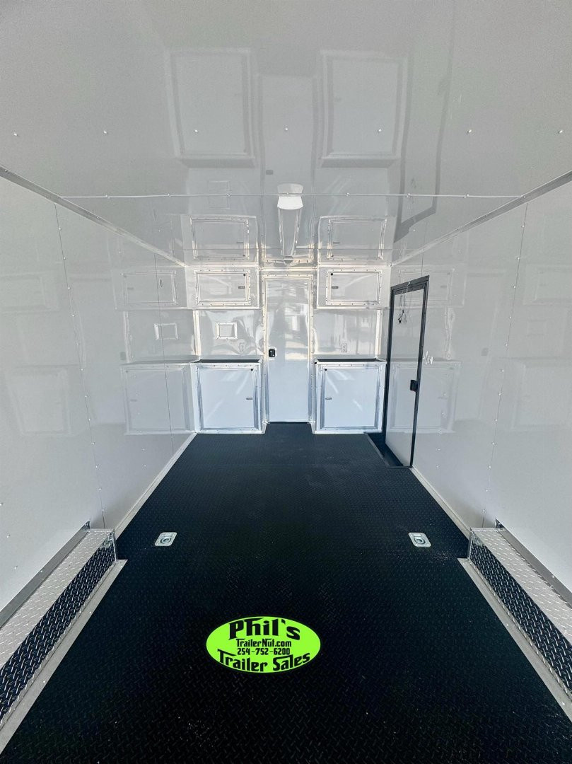New 8.5x32 BATHROOM PACKAGE & ESCAPE DOOR Car / Racing Trailer ENCLOSED CAR HAULER