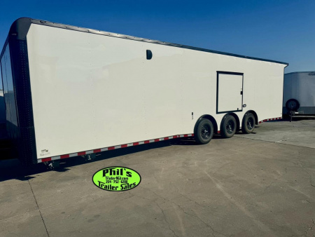 New 8.5x32 BATHROOM PACKAGE & ESCAPE DOOR Car / Racing Trailer ENCLOSED CAR HAULER