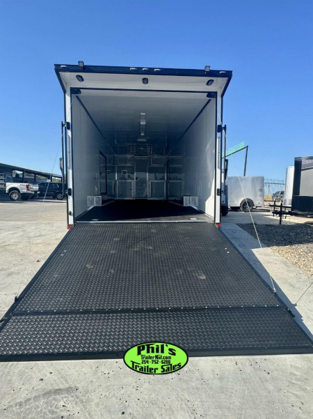 New 8.5x32 BATHROOM PACKAGE & ESCAPE DOOR Car / Racing Trailer ENCLOSED CAR HAULER