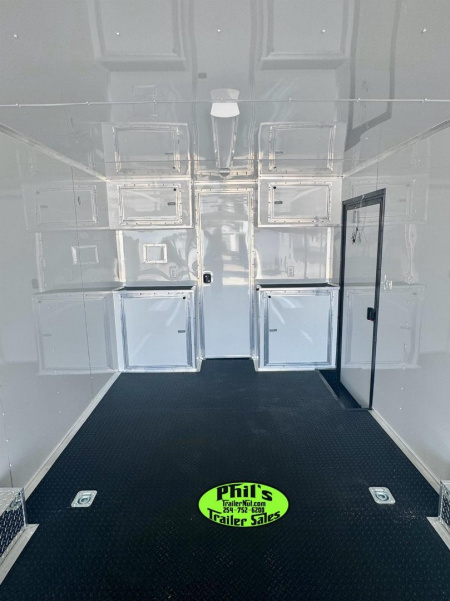 New 8.5x32 BATHROOM PACKAGE & ESCAPE DOOR Car / Racing Trailer ENCLOSED CAR HAULER