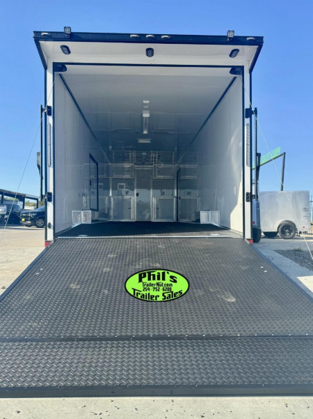 New 8.5x32 BATHROOM PACKAGE & ESCAPE DOOR Car / Racing Trailer ENCLOSED CAR HAULER
