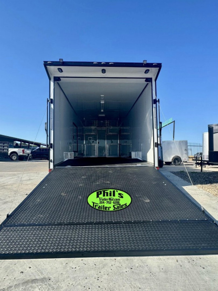 New 8.5x32 BATHROOM PACKAGE & ESCAPE DOOR Car / Racing Trailer ENCLOSED CAR HAULER