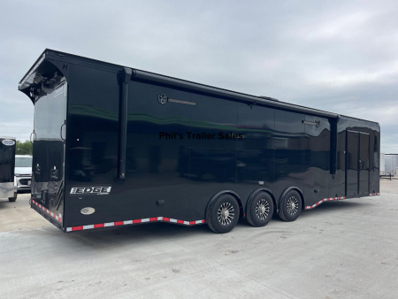 New Haulmark 8.5X34 RACE TRAILER EDGE PRO BATHROOM PACKAGE ELECTRIC AWNING & HYDRAULIC JACK! Car / Racing Trailer