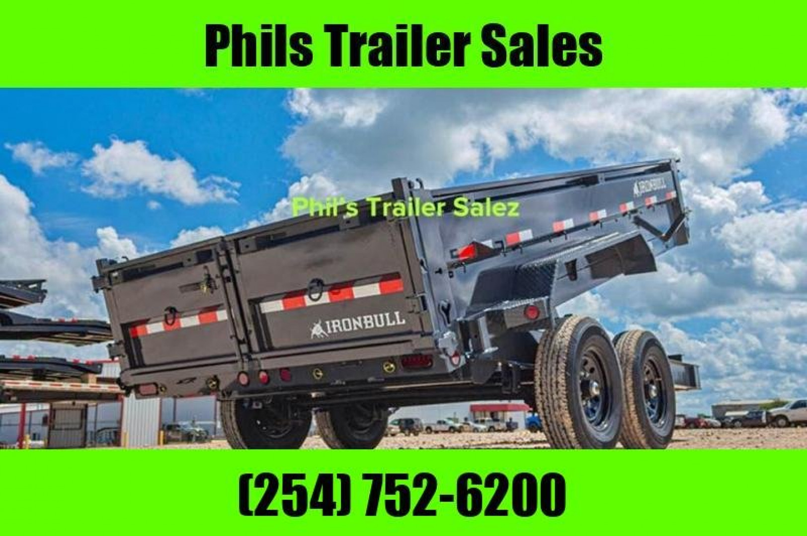 New RED TAG SALE!! 2024 IRON BULL 83X16 DUMP TRAILER IRON BULL POWDER COATED DUP TRAILERS Dump Trailer 2024 CLOSE OUT MODEL ONLY 1 AVAILABLE AT THIS PRICE!