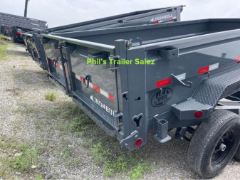 New RED TAG SALE!! 2024 IRON BULL 83X16 DUMP TRAILER IRON BULL POWDER COATED DUP TRAILERS Dump Trailer 2024 CLOSE OUT MODEL ONLY 1 AVAILABLE AT THIS PRICE!