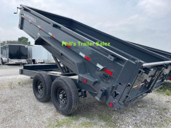 New RED TAG SALE!! 2024 IRON BULL 83X16 DUMP TRAILER IRON BULL POWDER COATED DUP TRAILERS Dump Trailer 2024 CLOSE OUT MODEL ONLY 1 AVAILABLE AT THIS PRICE!