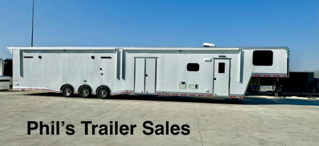 New CONTINENTAL CARGO 52' LIVING QUARTERS Car / Racing Trailer BATHROOM PACKAGE, DUAL MINI SPLIT & GENERATOR
