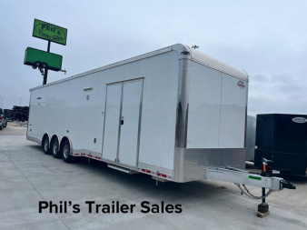 New 2023 Cargo Mate 34' ALL ALUMINUM Car / Racing Trailer BATHROOM TRAILER CLOSEOUT PRICE! ONLY ONE AVAILABLE AT THIS PRICE!