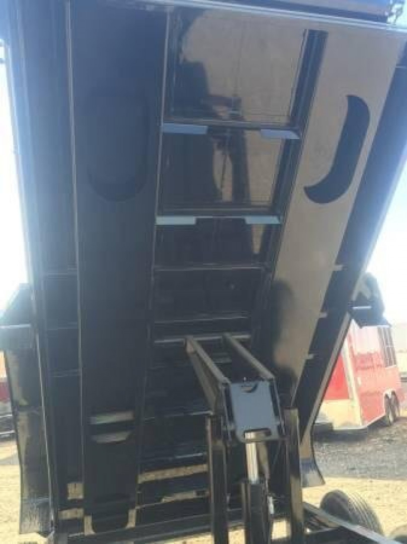 New 2024 IRON BULL NEW 83X12 DUMP TRAILER OPEN UTILITY W/TARP AND RAMP Dump Trailer