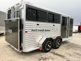 New 2025 Frontier Trailers LOW PRO LIVESTOCK TRAILER 6 PEN Stock / Stock Combo Trailer