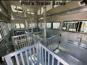 New 2025 Frontier Trailers LOW PRO LIVESTOCK TRAILER 6 PEN Stock / Stock Combo Trailer