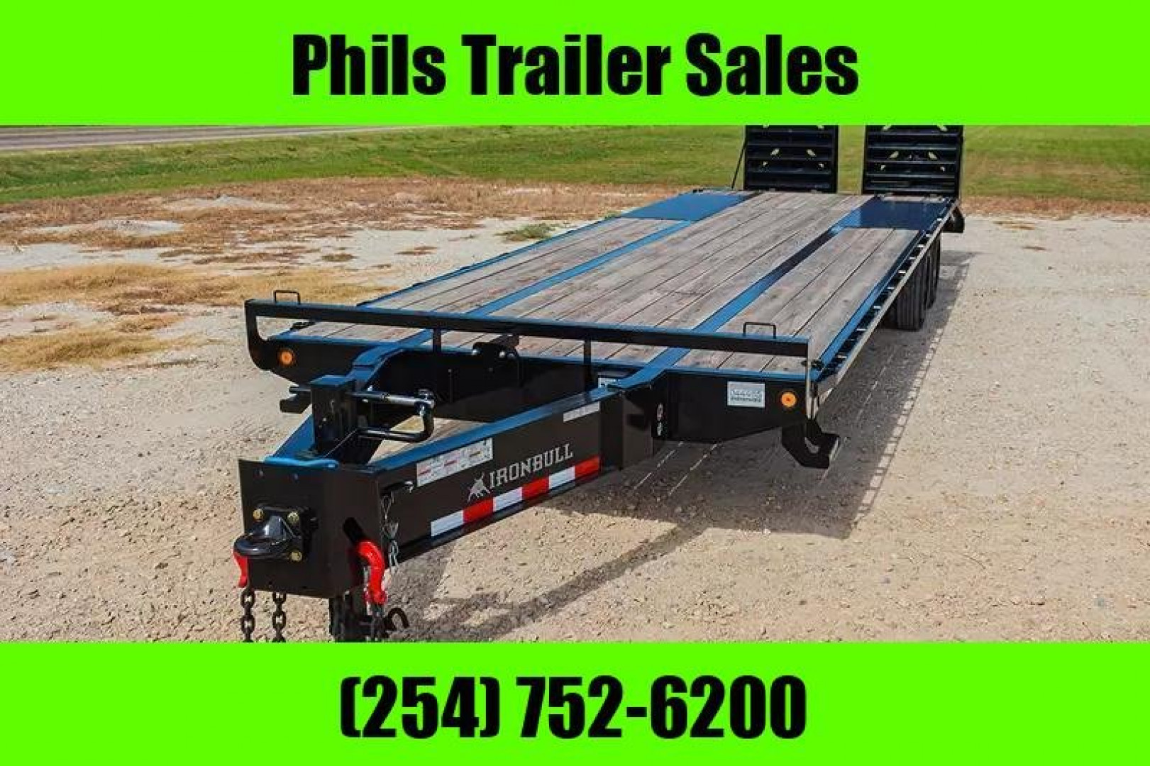 New 2026 Iron Bull EQUIPMENT TRAILER 102 X 30 24K GVWR IRONBULL PINTLE HITCH Deckover Trailer