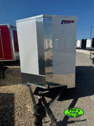 New 2025 PACE AMERICAN NEW 5X10 V-NOSE ENCLOSED TRAILER CARGO TRAILER Cargo / Enclosed Trailer