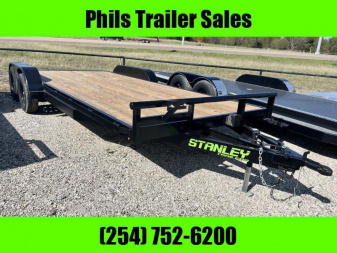 New Stanley Trailers NEW 20' OPEN CAR HAULER TRAILER UTILITY TRAILER WOOD DECK Equipment Trailer