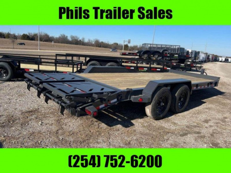 New Iron Bull NEW 20' EQUIPMENT TRAILER OPEN TRAILER UTILITY TRAILERS MEGA RAMP Equipment Trailer
