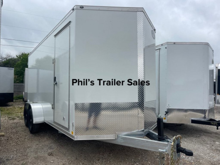 New 7X16 CellTech CONTRACTOR PACKAGE DOUBLE DOORS Enclosed Cargo Trailer