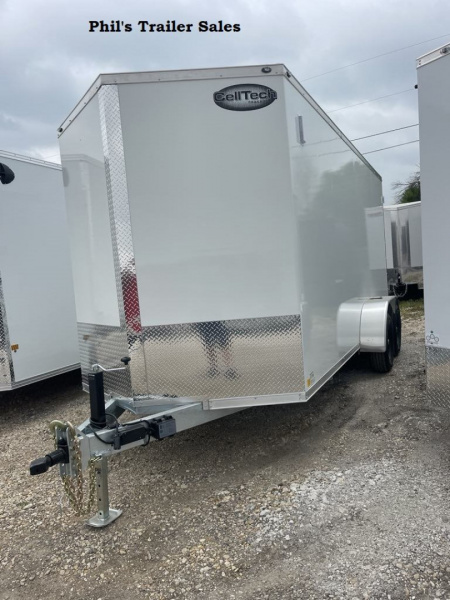 New 7X16 CellTech CONTRACTOR PACKAGE DOUBLE DOORS Enclosed Cargo Trailer