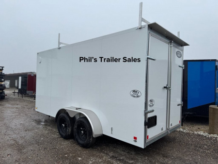 New 7X16 CellTech CONTRACTOR PACKAGE DOUBLE DOORS Enclosed Cargo Trailer