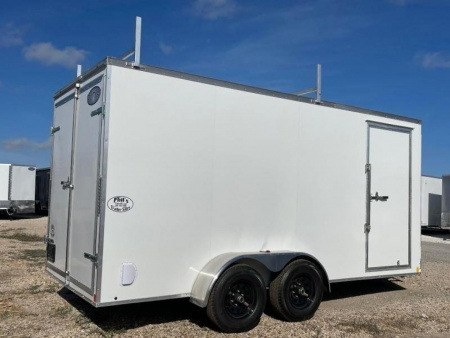 New 7X16 CellTech CONTRACTOR PACKAGE DOUBLE DOORS Enclosed Cargo Trailer