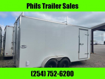 New CELL-TECH TRAILERS NEW 7X16 V-NOSE ENCLOSED TRAILER CARGO TRAILERS COMMERCIAL GRADE HEAVY DUTY CONTRACTOR TRAILER Cargo / Enclosed Trailer