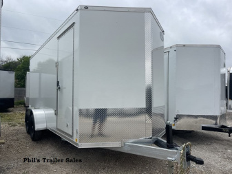 New CELL-TECH TRAILERS NEW 7X16 V-NOSE ENCLOSED TRAILER CARGO TRAILERS COMMERCIAL GRADE HEAVY DUTY CONTRACTOR TRAILER Cargo / Enclosed Trailer